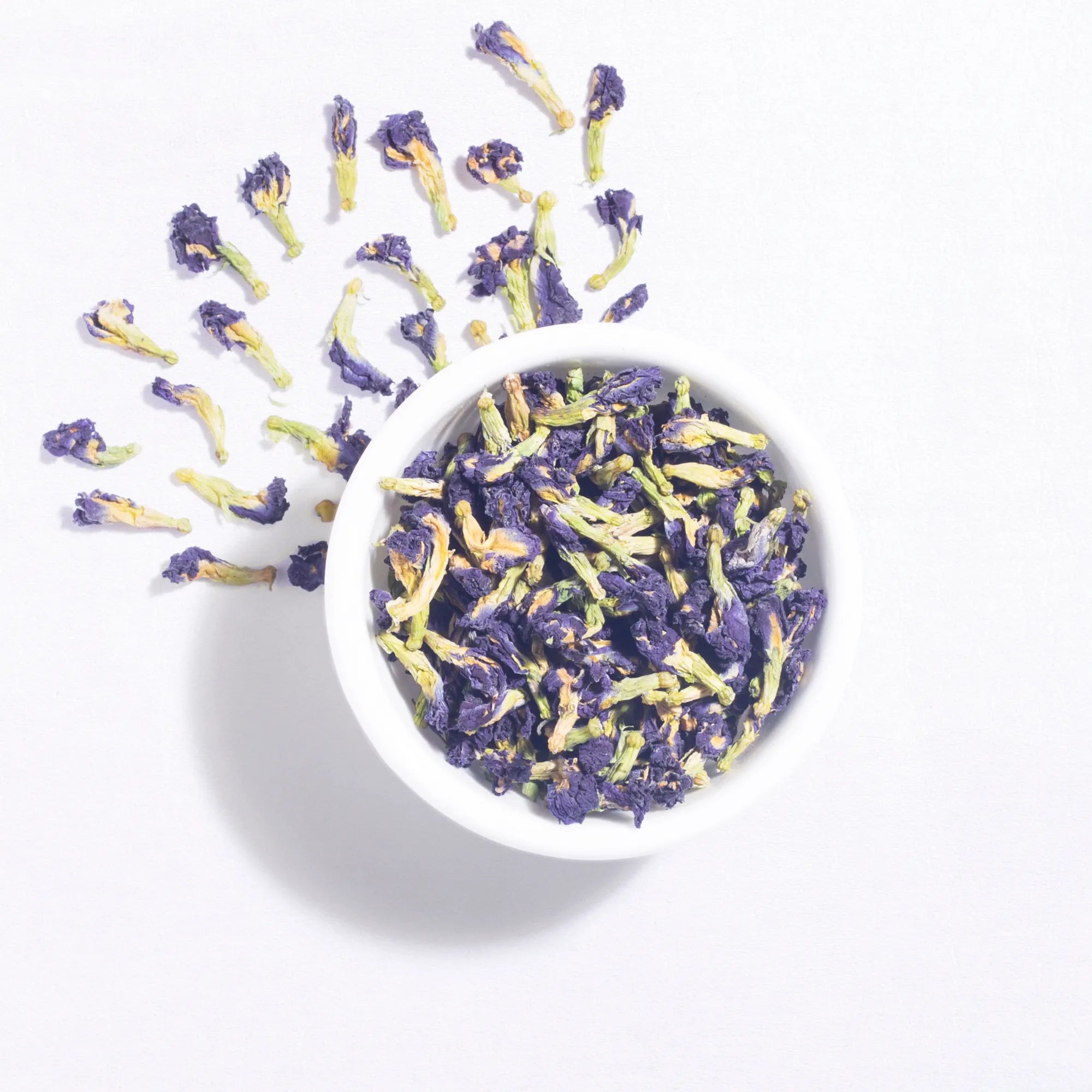 Blue pea flower tea