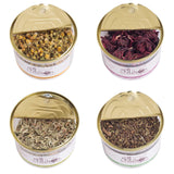 Combo, Chamomile tea, Hibiscus tea, Lemongrass tea & Spearmint tea