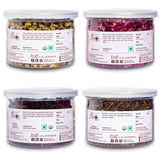 Combo, Chamomile tea, Rose Petals - Sun Dried, Hibiscus tea and Spearmint tea