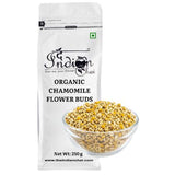 Organic chamomile flower tea