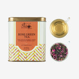 Rose green tea bags