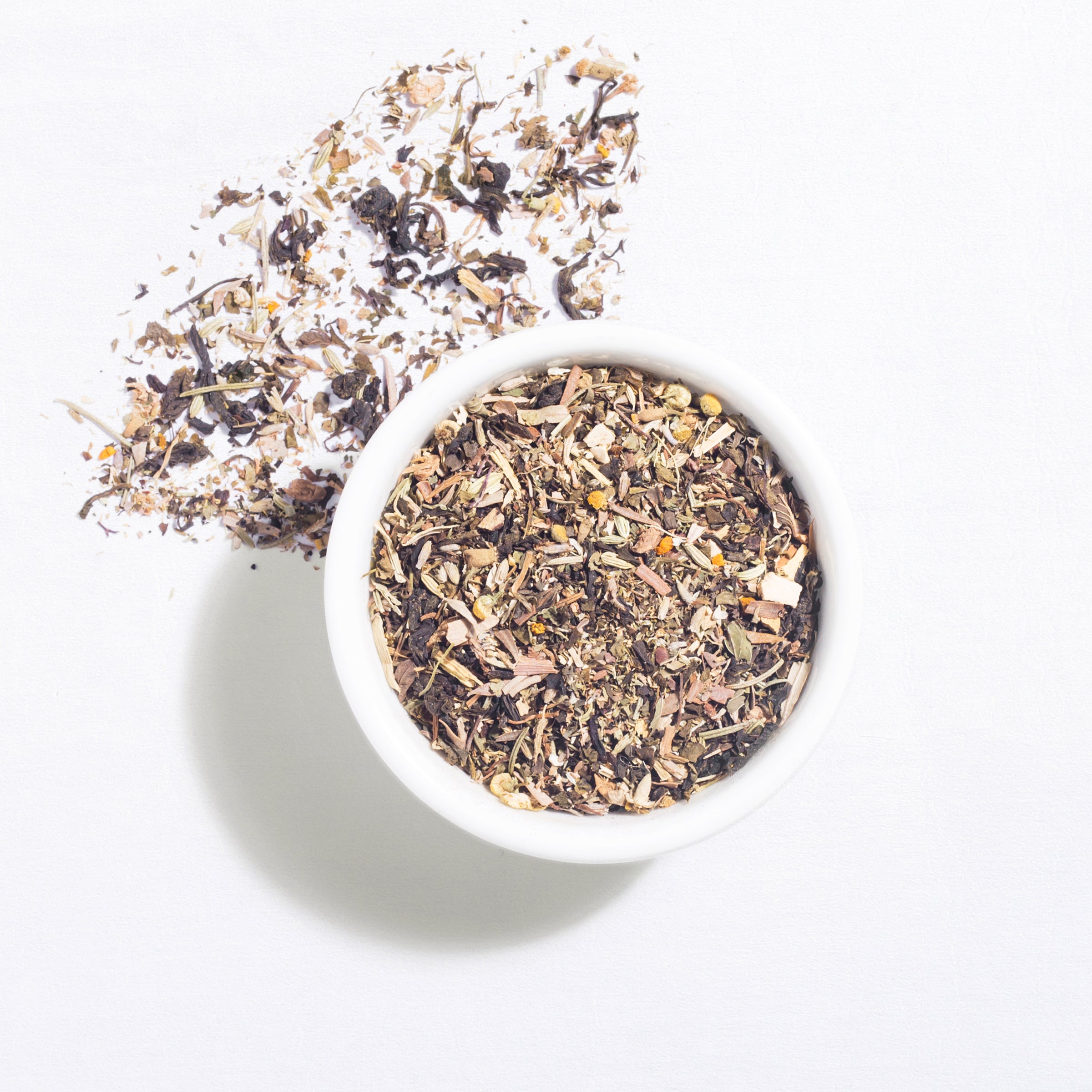 Digestive herbal green tea