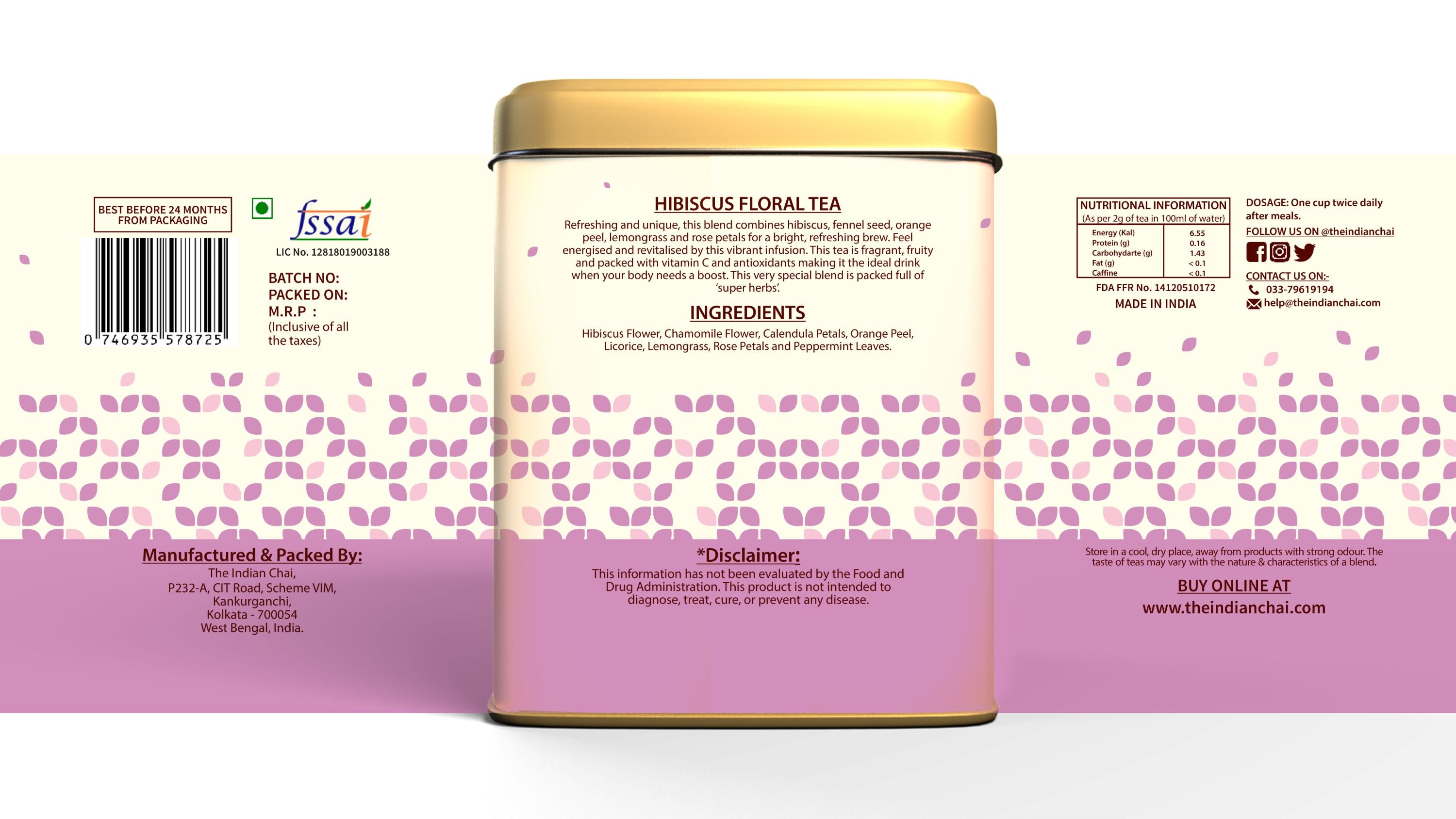 Hibiscus floral tea