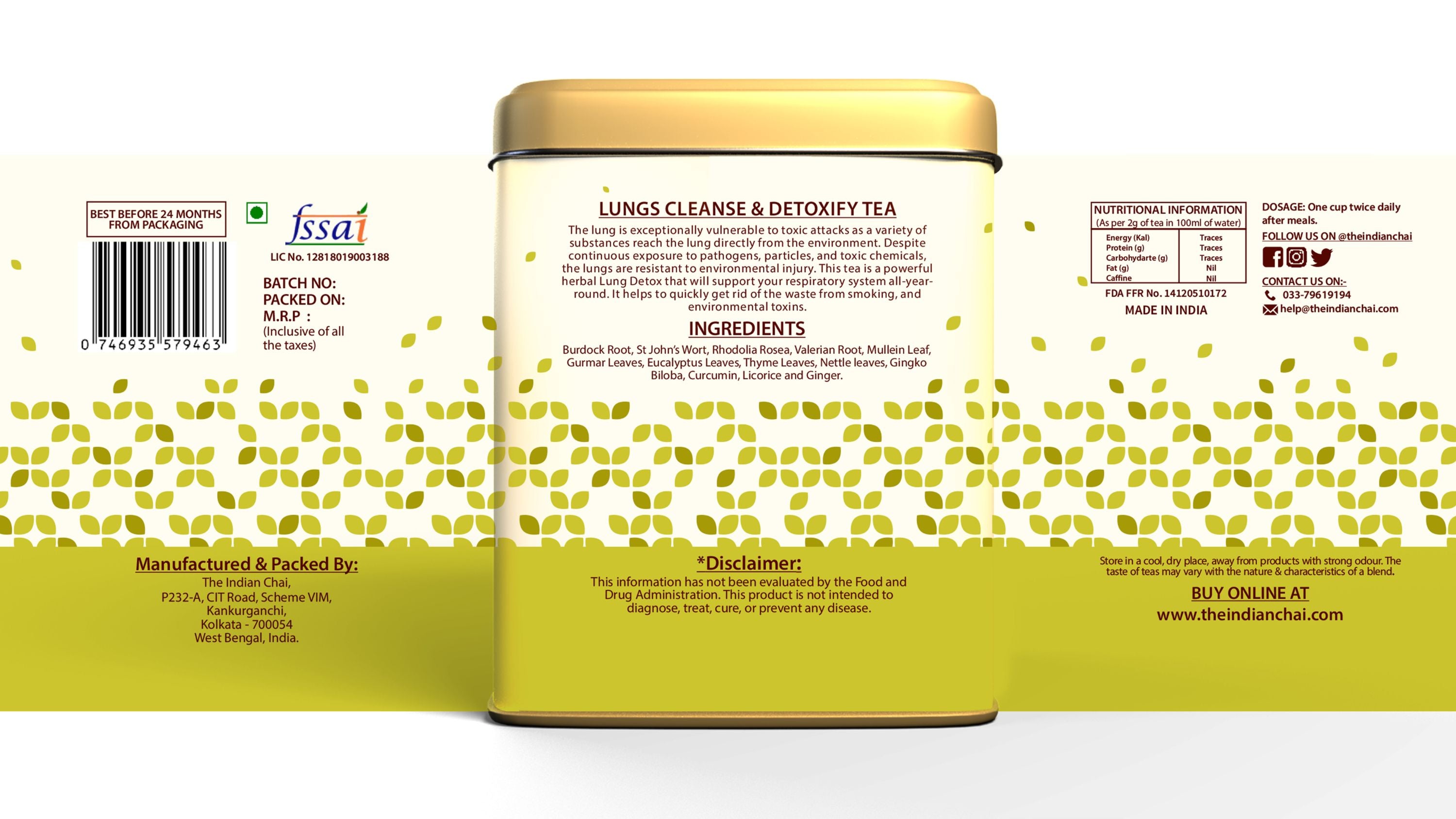 Lungs cleanse & detoxify tea