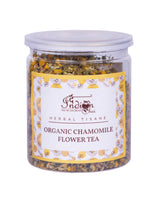 Organic chamomile flower tea