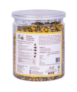 Organic chamomile flower tea