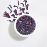 Organic hibiscus flower tea