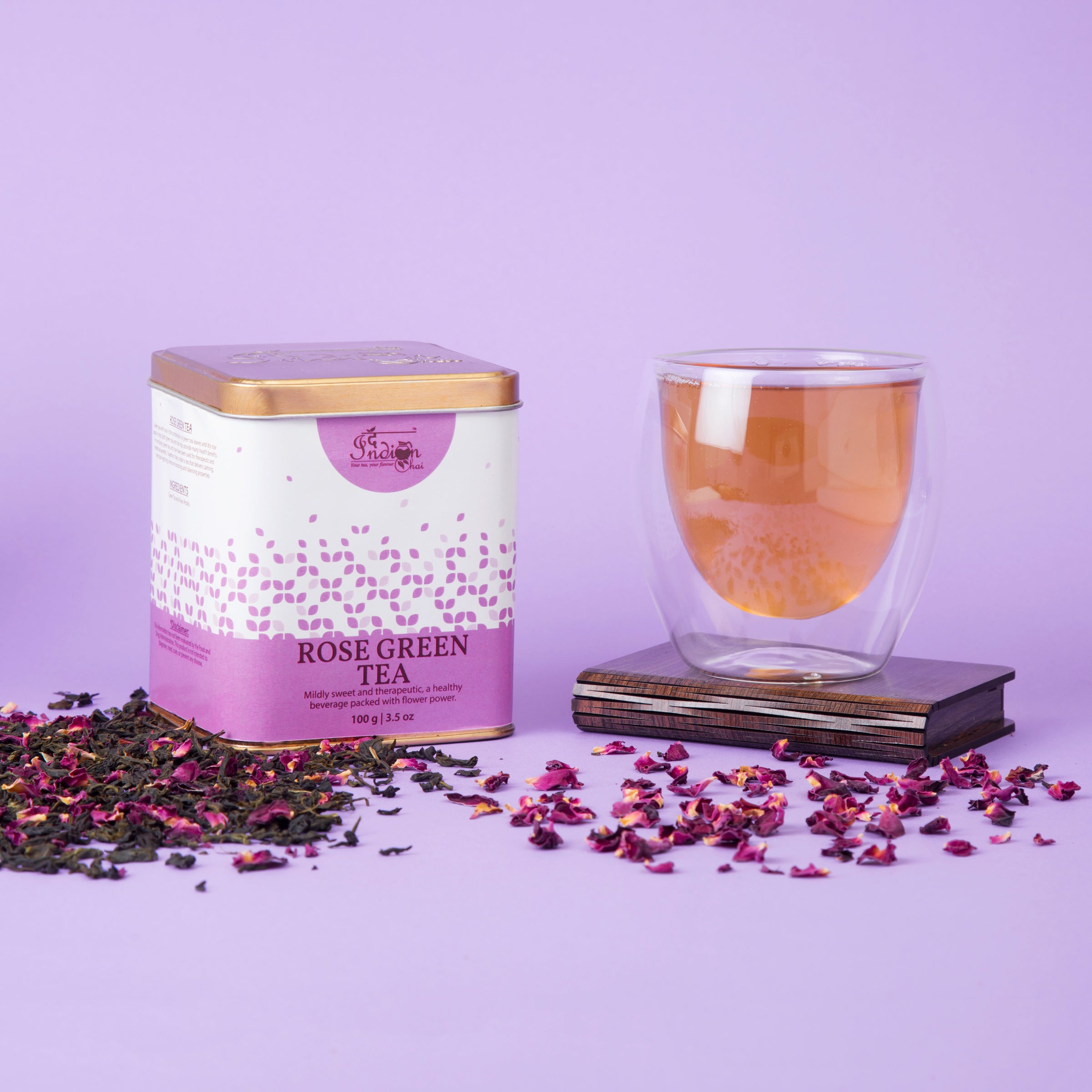 Rose green tea