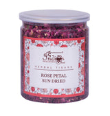 Rose petals sun dried