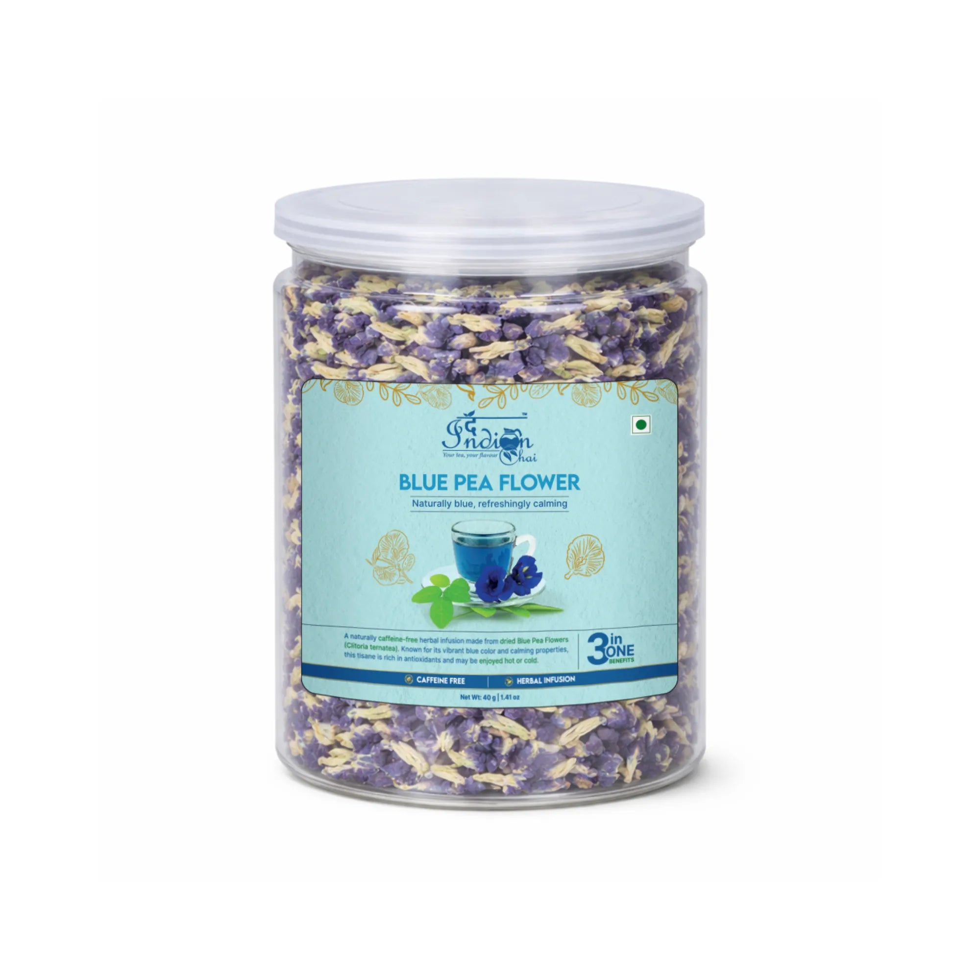 Blue pea flower tea
