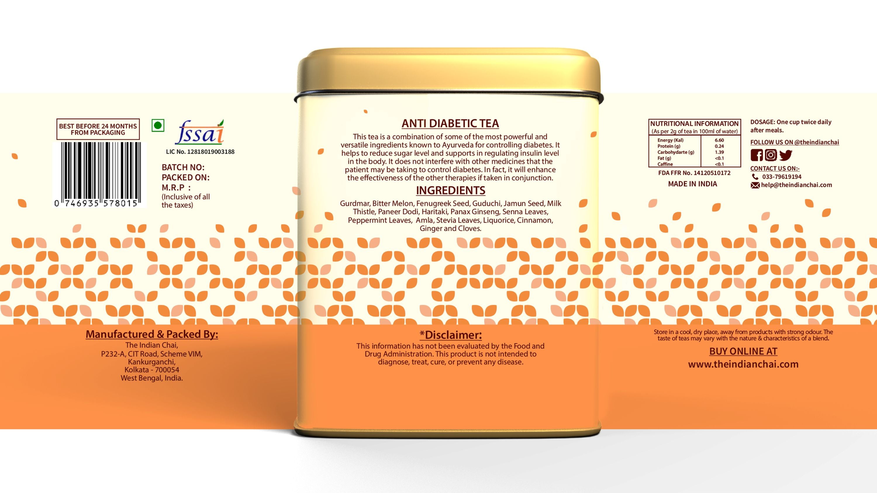Anti-diabetic tea