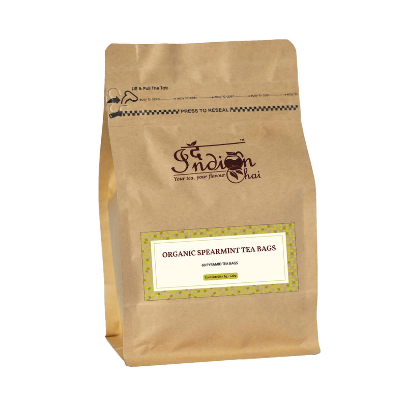 Organic spearmint tea bags