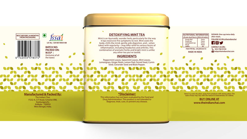Detoxifying mint tea