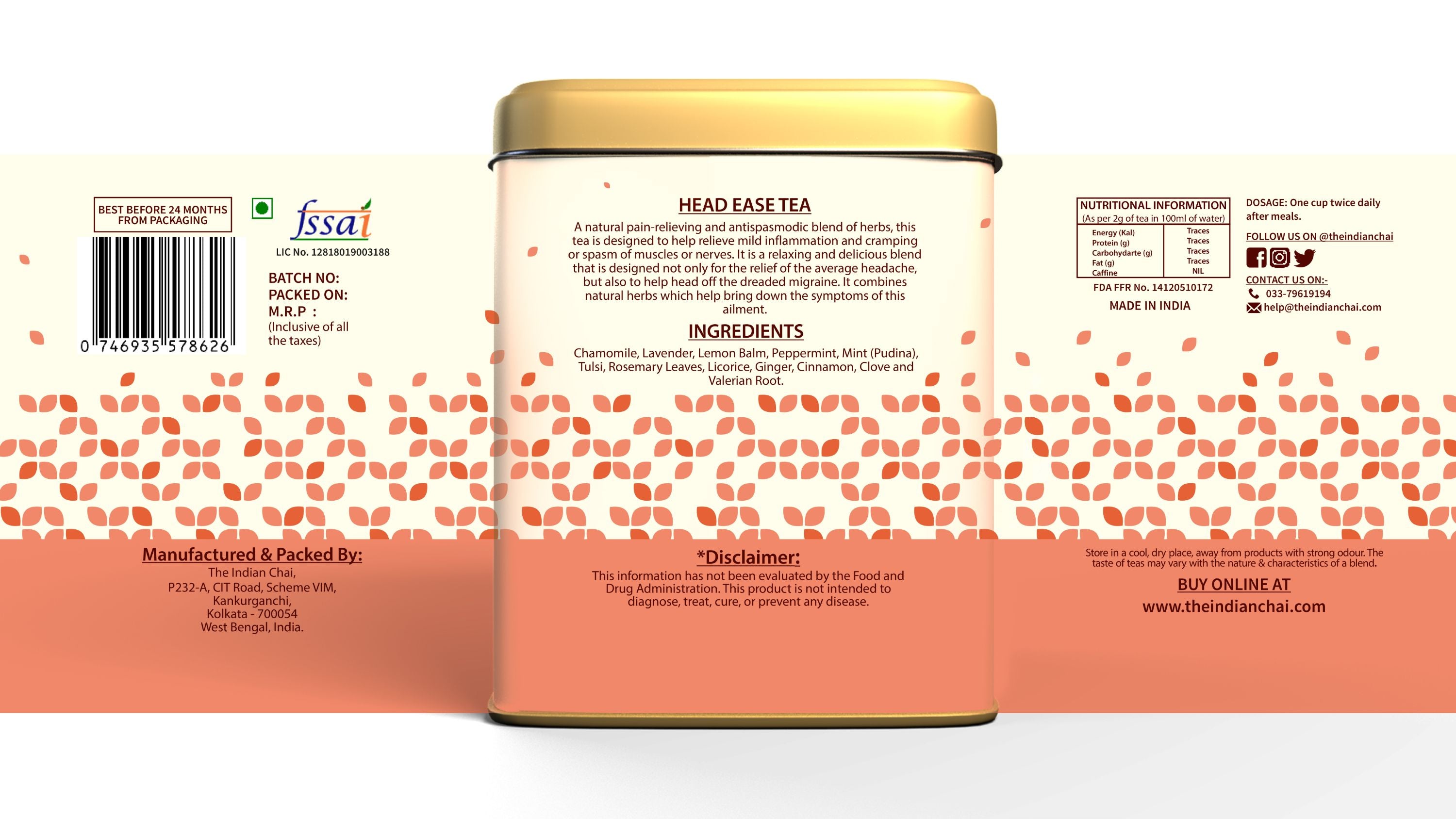 Head ease tea