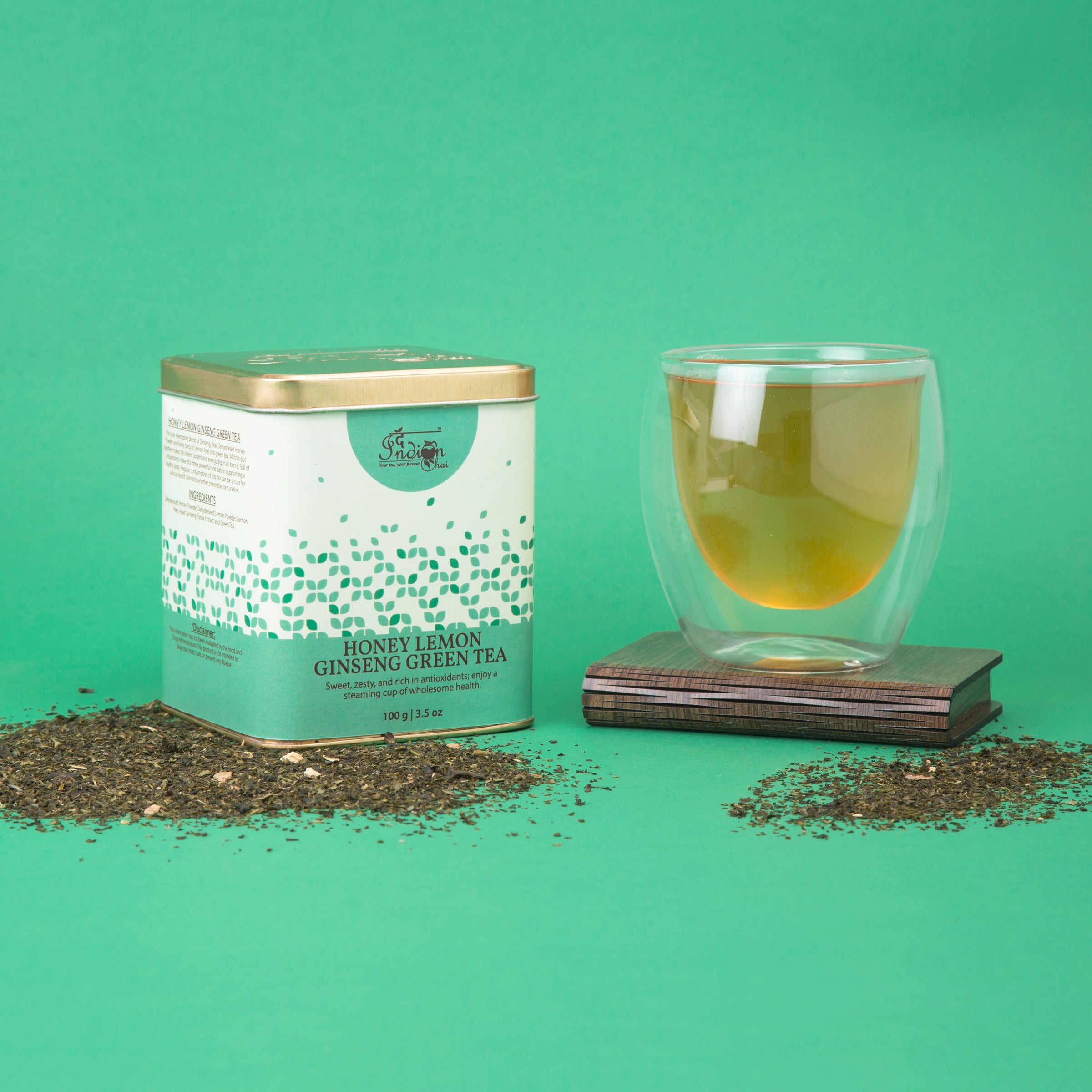 Honey lemon ginseng green tea