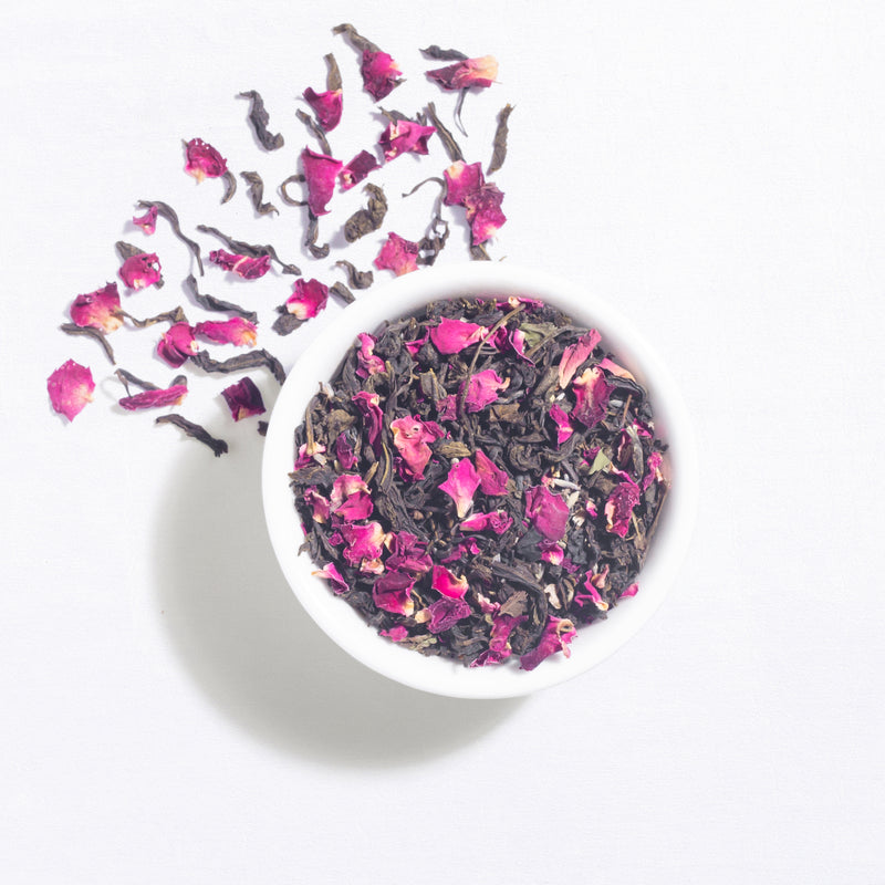 Lavender rose green tea