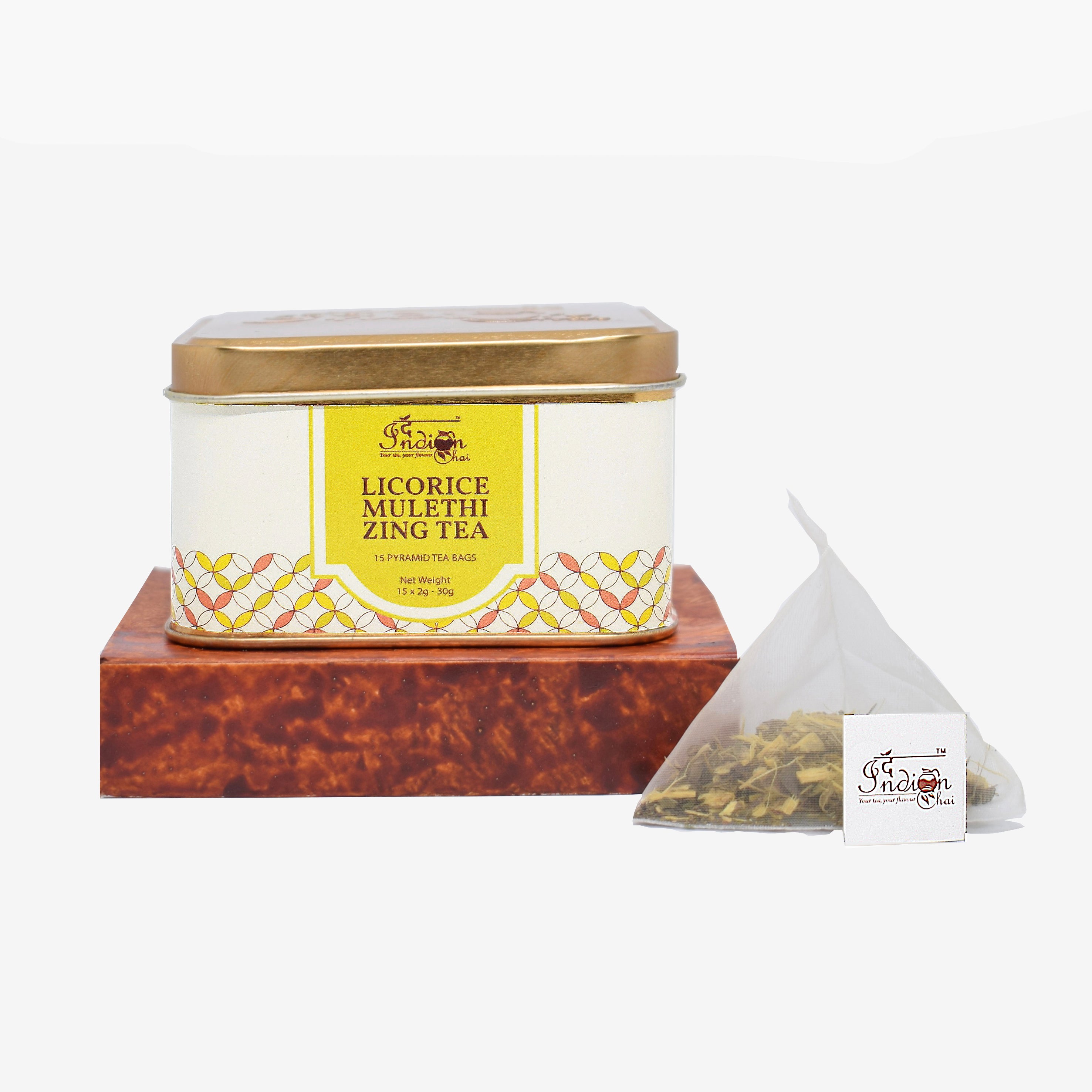 Licorice mulethi zing tea bags