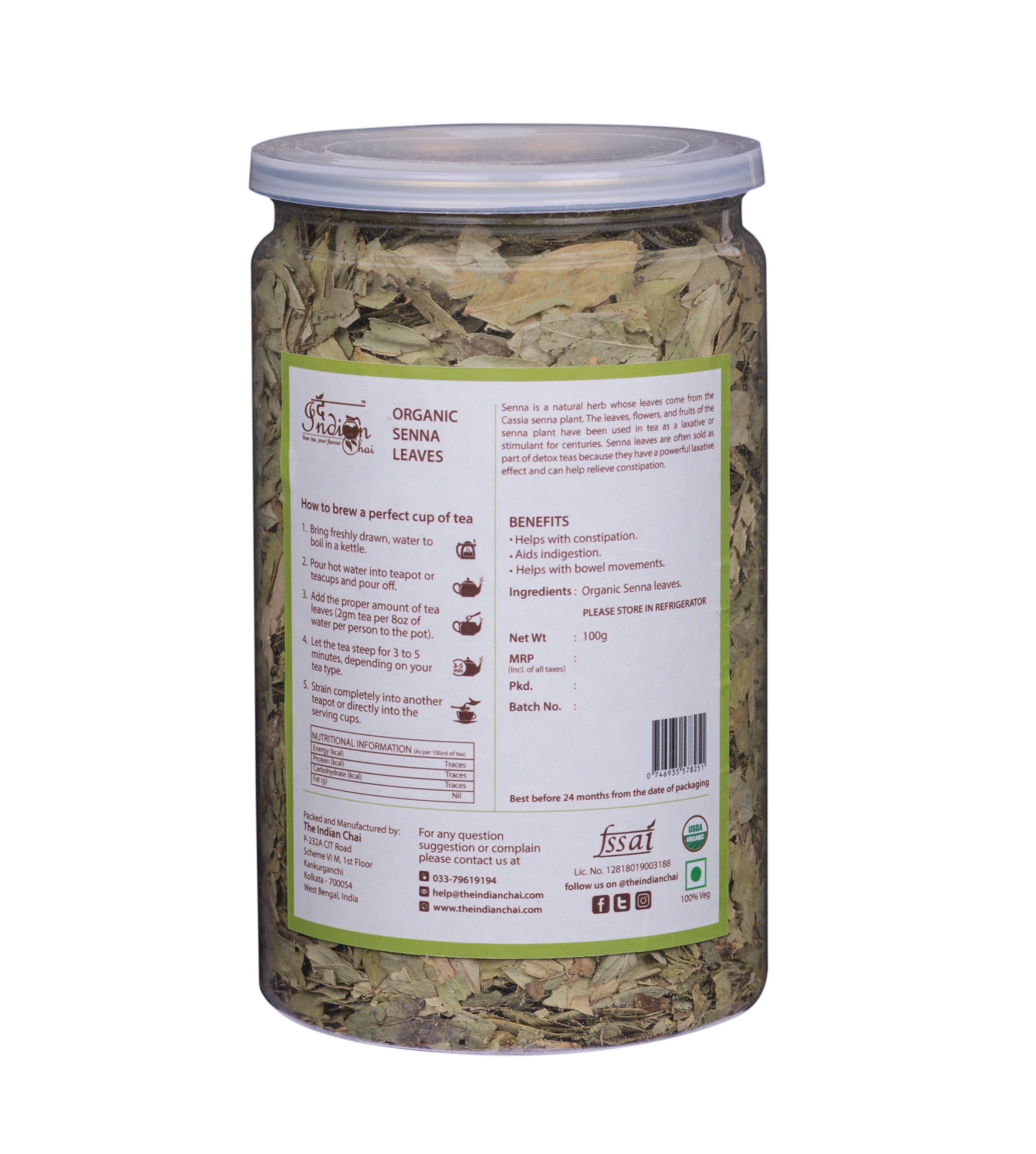 Organic senna leaves