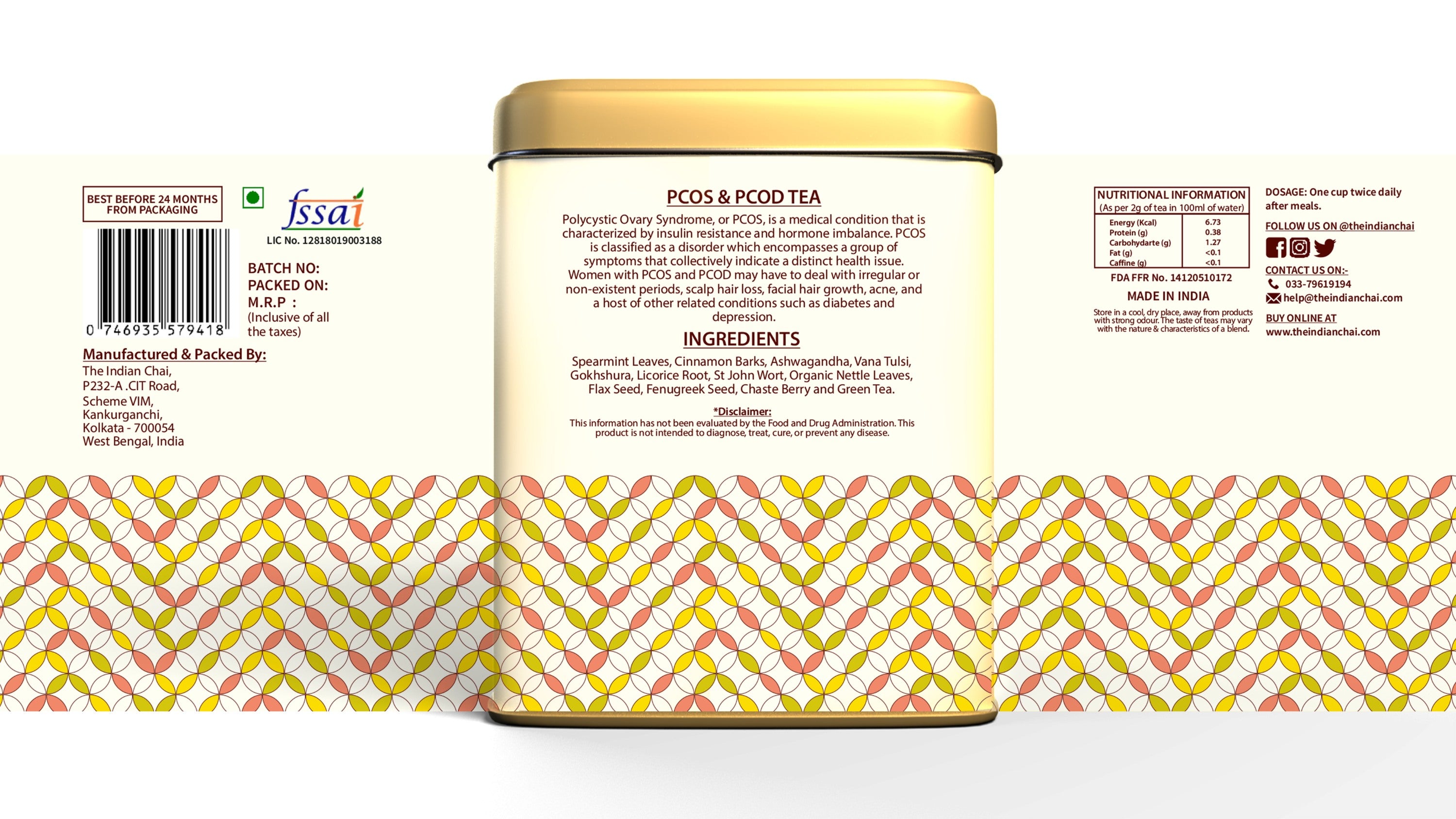 PCOS & PCOD tea bags