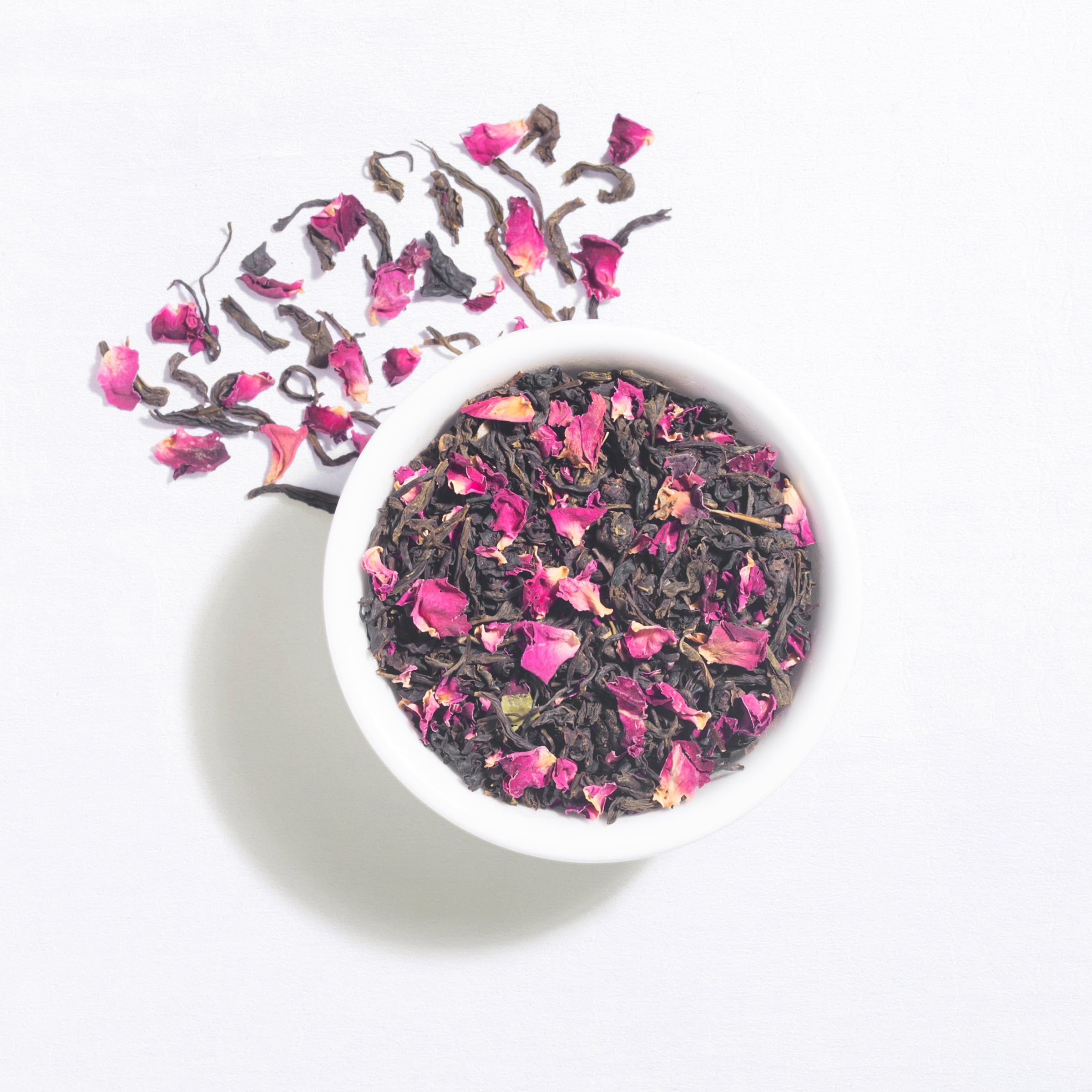Rose green tea