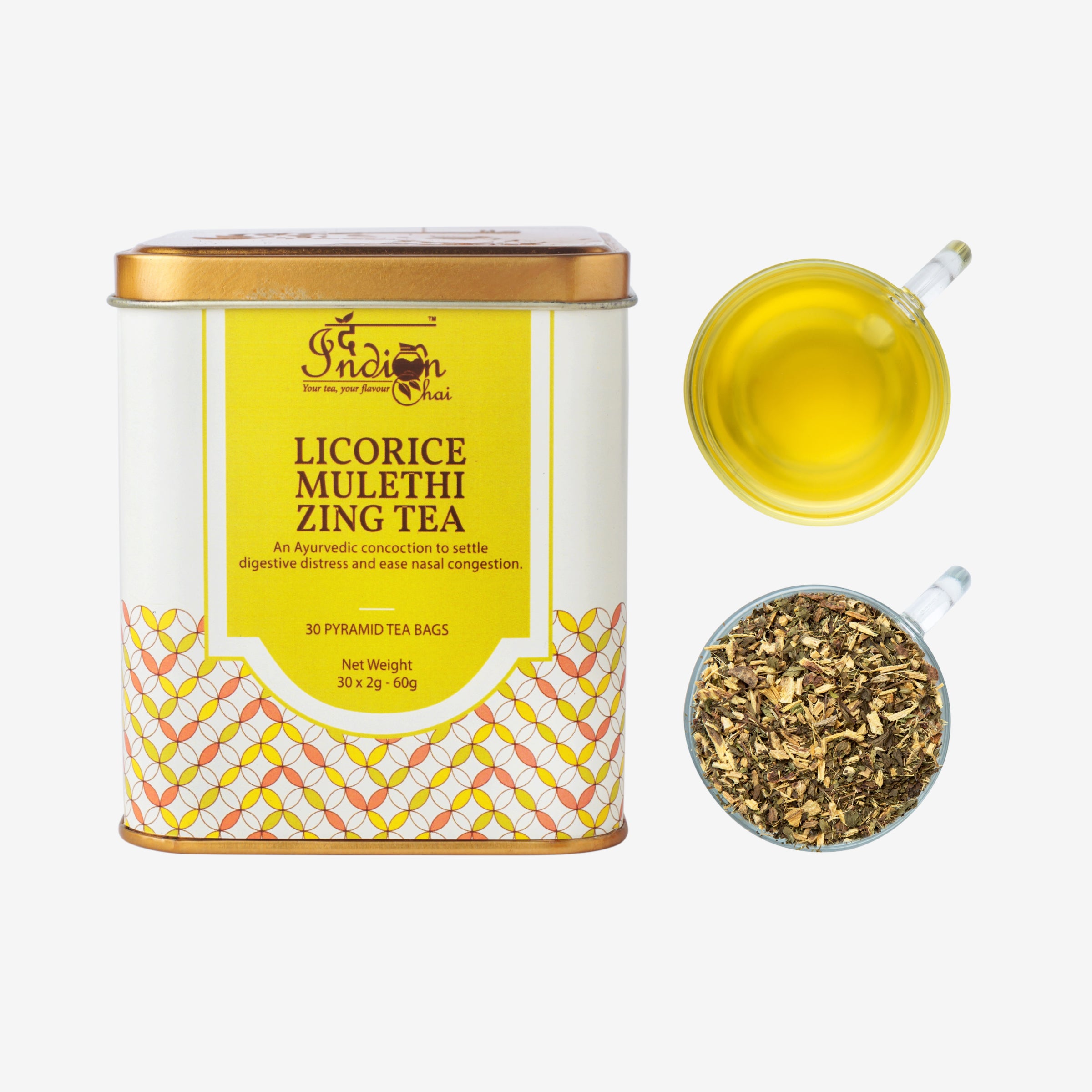 Licorice mulethi zing tea bags